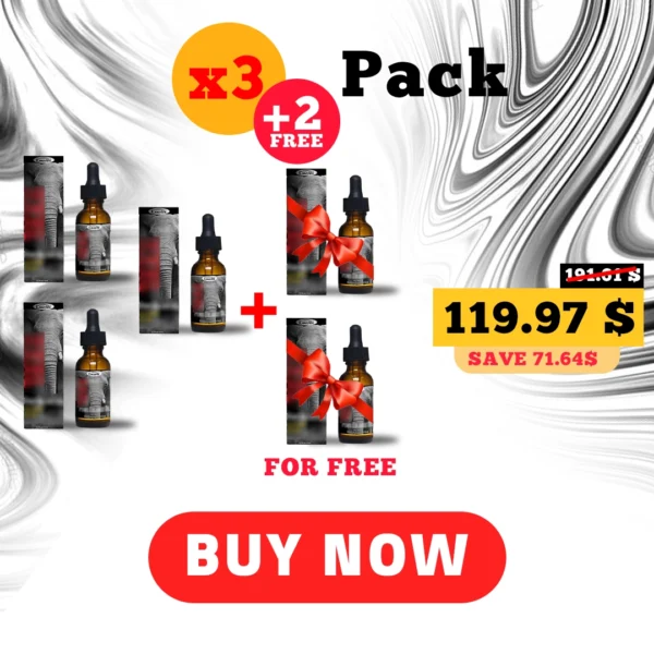 Crazylife Oil 3X + 2 Free Pack